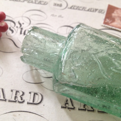 英国アンティーク ヴィクトリア時代のソーダ水のようなインクボトル ガラス瓶 5枚目の画像