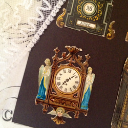 英国アンティーク♪ヴィクトリア時代のクロモス 時計のデザイン 5枚目の画像