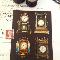 英国アンティーク♪ヴィクトリア時代のクロモス 時計のデザイン 8枚目の画像