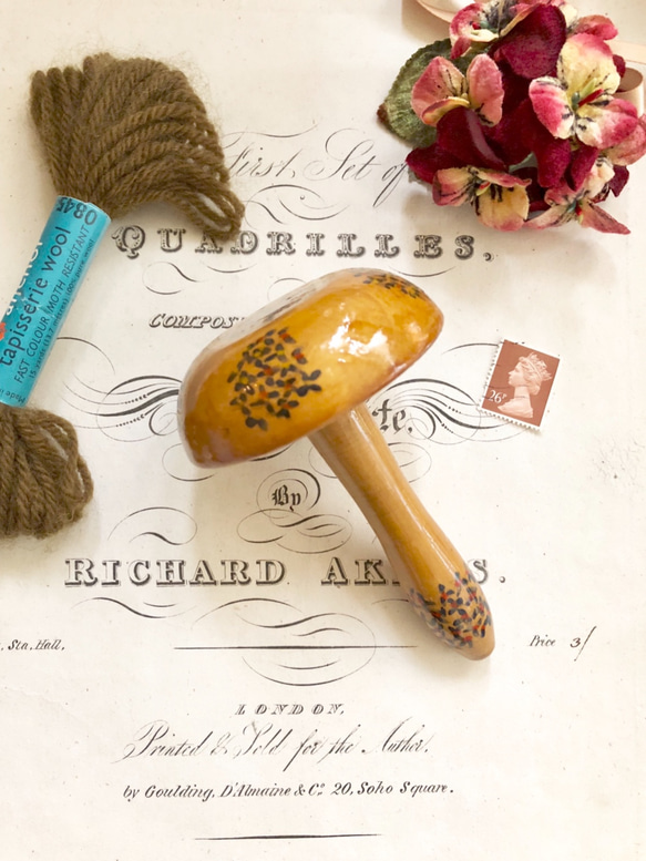 NZで出会った♪アンティーク ハンドメイドのダーニングマッシュルーム