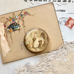 英国で出会った♪ アンティーク コンパクトミラー ヤードレイ社製