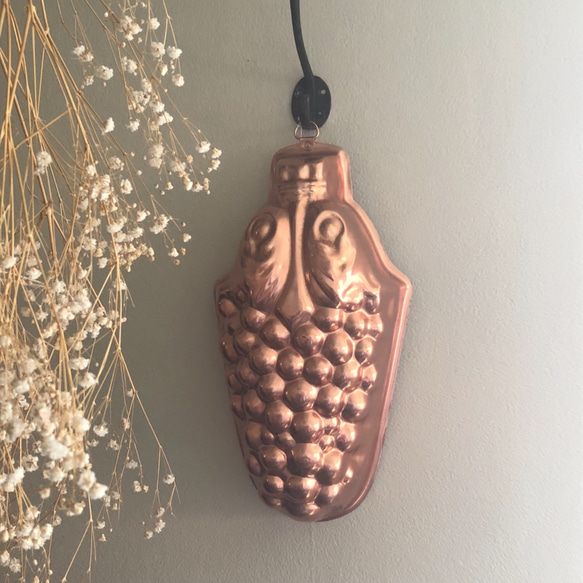 英国で出会った♪ 銅製 葡萄型のモールド 菓子型 /壁飾り その他  