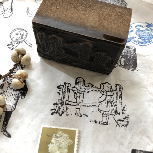 英国買い付け♪メタル製スタンプ アンティークデザイン ヴィクトリアン