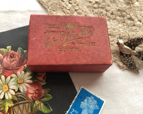 【最終価格】英国アンティークジュエリーボックスCROOKE&RILEY LTD. 最終価格】英国アンティークジュエリーボックスCROOKE&RILEY LTD