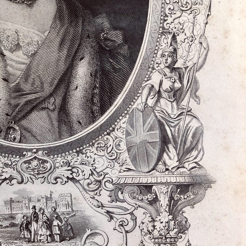 英国で出会った♪ 19世紀 アンティークプリント ヴィクトリア