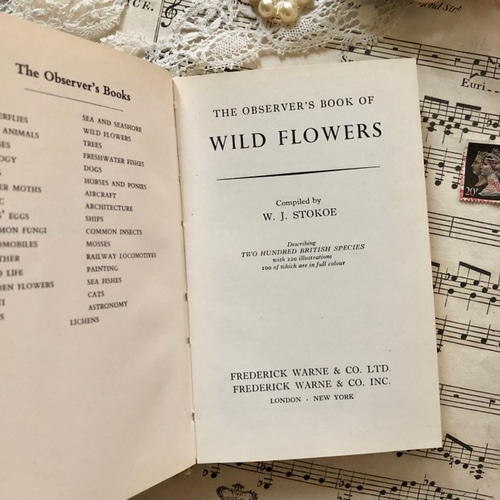 イギリスの古い植物図鑑　1960年代 イギリスの古い植物図鑑 1960年代