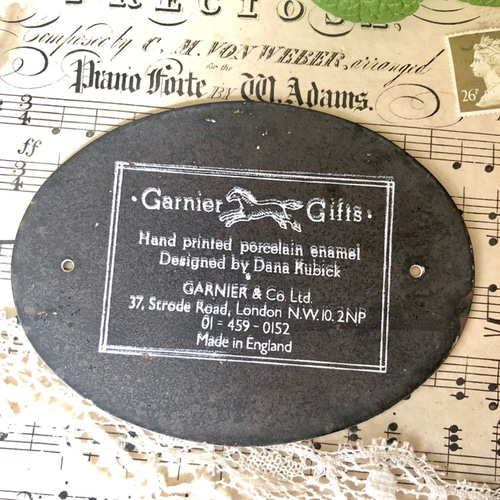 Garnier社　ホーロー製プレート Garnier社ホーロー製プレート