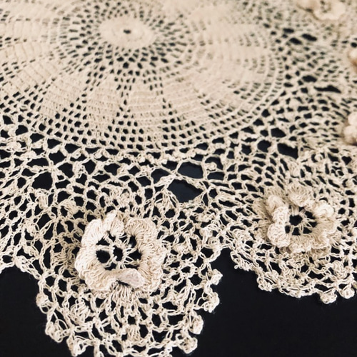 再販）英国で出会った♪アンティーク B 手編みのクロシェレース