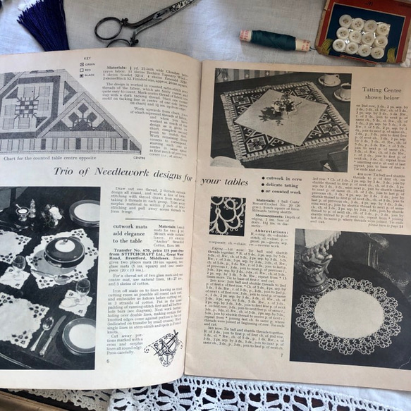 英国で出会った♪ 1950年代 ヴィンテージ 編み図/編み物 ハンドメイドのブックレット 「STICHCRAFT」 5枚目の画像