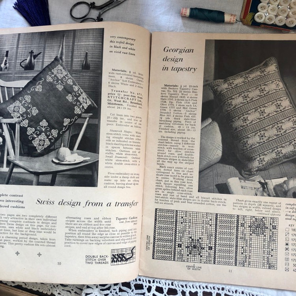 英国で出会った♪ 1950年代 ヴィンテージ 編み図/編み物 ハンドメイドのブックレット 「STICHCRAFT」 6枚目の画像