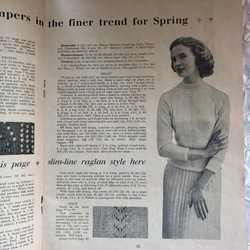英国で出会った♪ 1950年代 ヴィンテージ 編み図/編み物 ハンドメイドのブックレット 「STICHCRAFT」 8枚目の画像