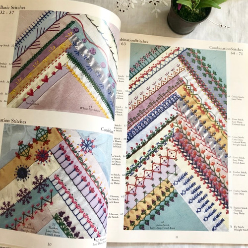 刺繍の本】「Encyclopedia of Crazy Quilt Stitches and Motifs