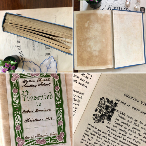 英国で出会った♪1918年サイン入り 薔薇の表紙 アンティーク 洋書/ 本