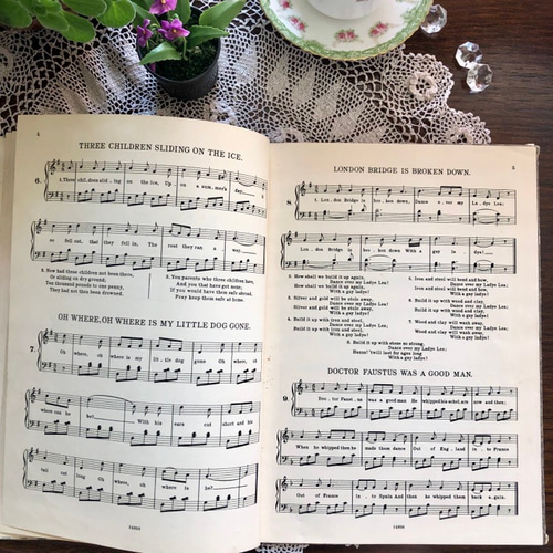NO.332希少 アンティーク 洋書 古書 ル•メール 絵本 童謡 マザーグース NO.333希少 アンティーク 洋書 古書 ル•メール 絵本 童謡 マザー