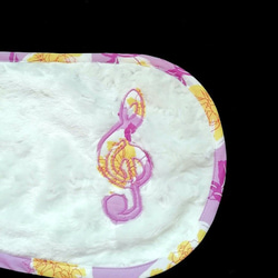 大切な楽器を守る☆彡弦楽器ブランケット　ヴァイオリン三角ケース用　リバティ薔薇 2枚目の画像