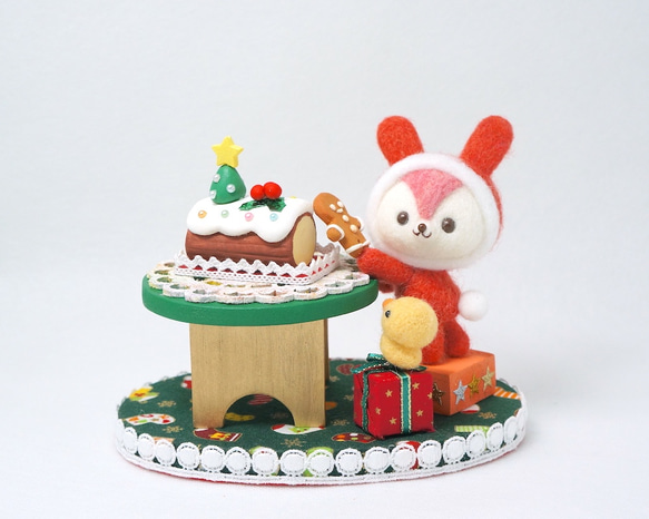 うさぎサンタのクリスマスケーキ♪ 1枚目の画像