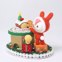 うさぎサンタのクリスマスケーキ♪ 2枚目の画像