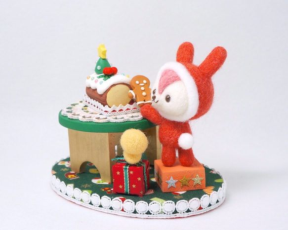 うさぎサンタのクリスマスケーキ♪ 2枚目の画像