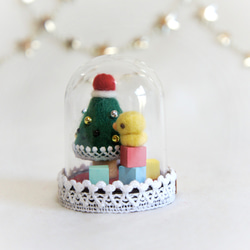 小さなクリスマス（ツリーとひよこ） 2枚目の画像