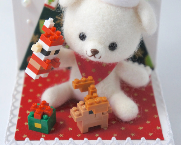 わんこのブロック遊び【クリスマスVer.】 4枚目の画像