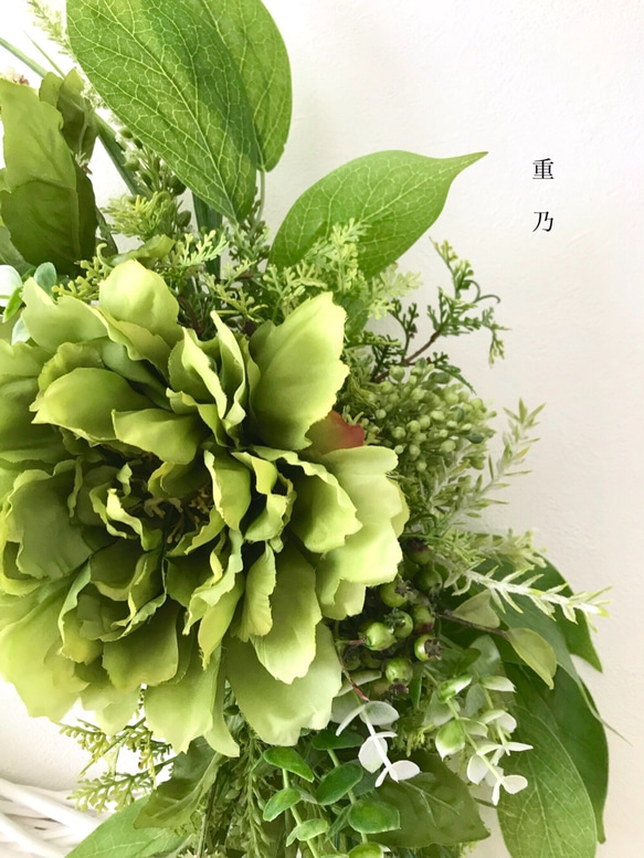 creema限定 新作 芍薬のリース 2枚目の画像