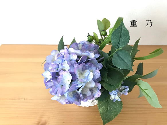 creema限定　紫陽花アレンジメントsmall 3枚目の画像