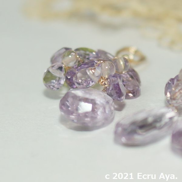 * Ajisa Ai *基於紫水晶的粉紅色耳環魅力 第8張的照片