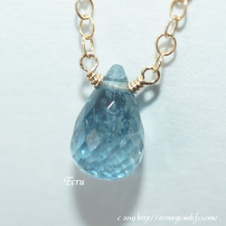 *銀雲*珠寶聖瑪麗亞海藍寶石項鍊 第2張的照片