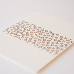 活版印刷カード　和柄　桜 1枚目の画像