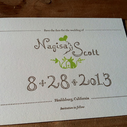 Save the date card 1枚目の画像