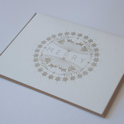 活版印刷 クリスマスカード 〜MERRY 4枚目の画像