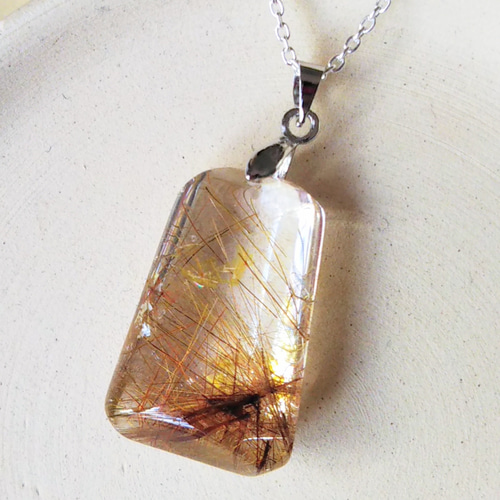 【前田】リザード　ルチル　ネックレス 前田】リザード ルチル ネックレス 前田】リザード ルチル ネックレス