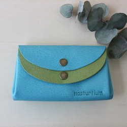 ピッグスキンの小さなお財布　カラーオーダーできます 2枚目の画像