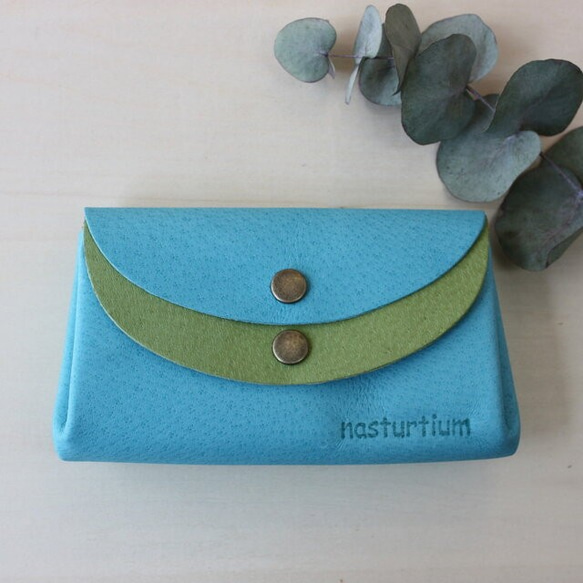 ピッグスキンの小さなお財布　カラーオーダーできます 2枚目の画像