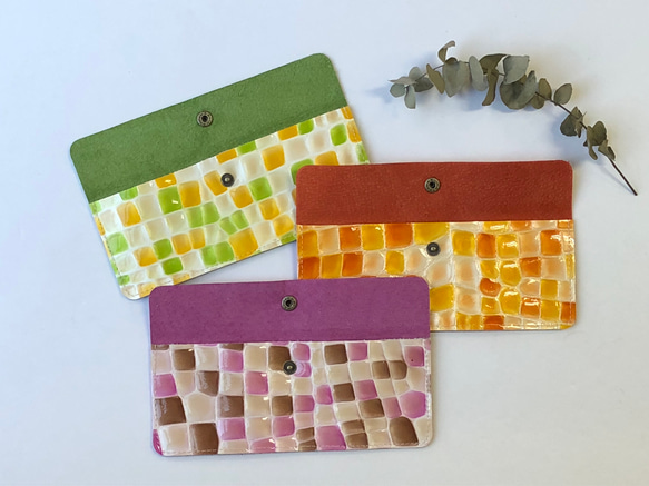 ステンドグラス模様のペンケース（めがねケース） 3枚目の画像