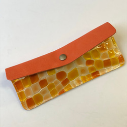 ステンドグラス模様のペンケース（めがねケース） 5枚目の画像