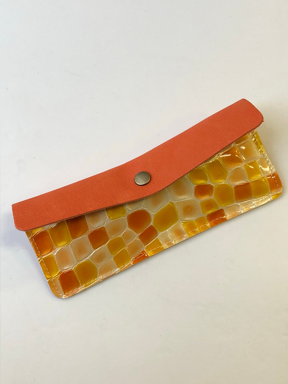 ステンドグラス模様のペンケース（めがねケース） 5枚目の画像