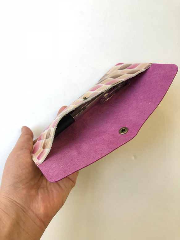 ステンドグラス模様のペンケース（めがねケース） 6枚目の画像