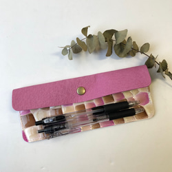 ステンドグラス模様のペンケース（めがねケース） 7枚目の画像