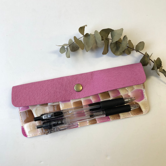 ステンドグラス模様のペンケース（めがねケース） 7枚目の画像