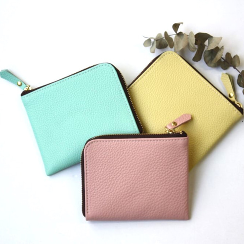 財布・ケース・小物入れ mint ミントグリーン】牛本革のスリムなミニ財布 シュリンク その他ミニ財布