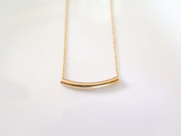 14kgf 　simple　necklace 1枚目の画像