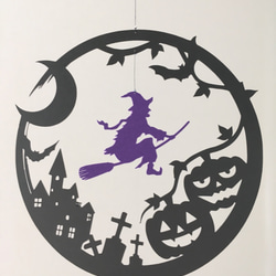 ✴︎受注製作販売✴︎ハロウィン魔女モビール 4枚目の画像