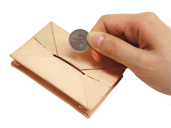 【It's/Kit】貯金箱型のコインケース/革財布キット 2枚目の画像