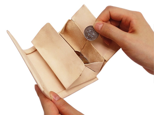 【It's/Kit】ボックス型のコインケース/革財布キット 1枚目の画像