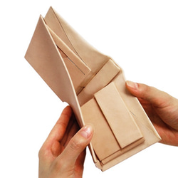 【It's/Kit】フラット型の二つ折り財布/革財布キット 1枚目の画像