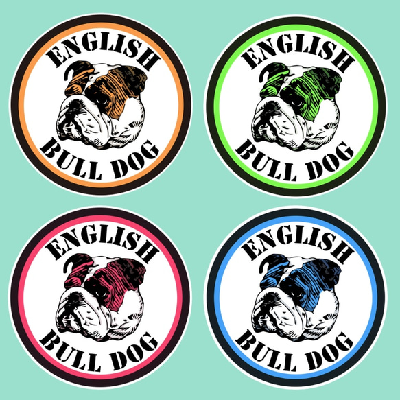 ENGLISH BULL DOG/ステッカーシール 1枚目の画像