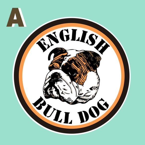 ENGLISH BULL DOG/ステッカーシール 2枚目の画像