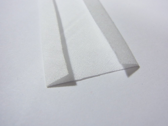 両折れバイアステープ　白　24ｍｍ巾ｘ3mｾｯﾄ 2枚目の画像