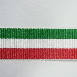 イタリア国旗モチーフ　グログランテープ　3mｾｯﾄ 1枚目の画像